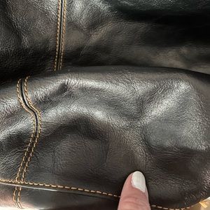 Vera Bradley leather tote bag